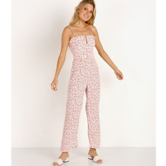 Flynn Skye Pants - FLYNN SKYE SWEET CHERRY PIE JUMPSUIT SIZE XSMALL